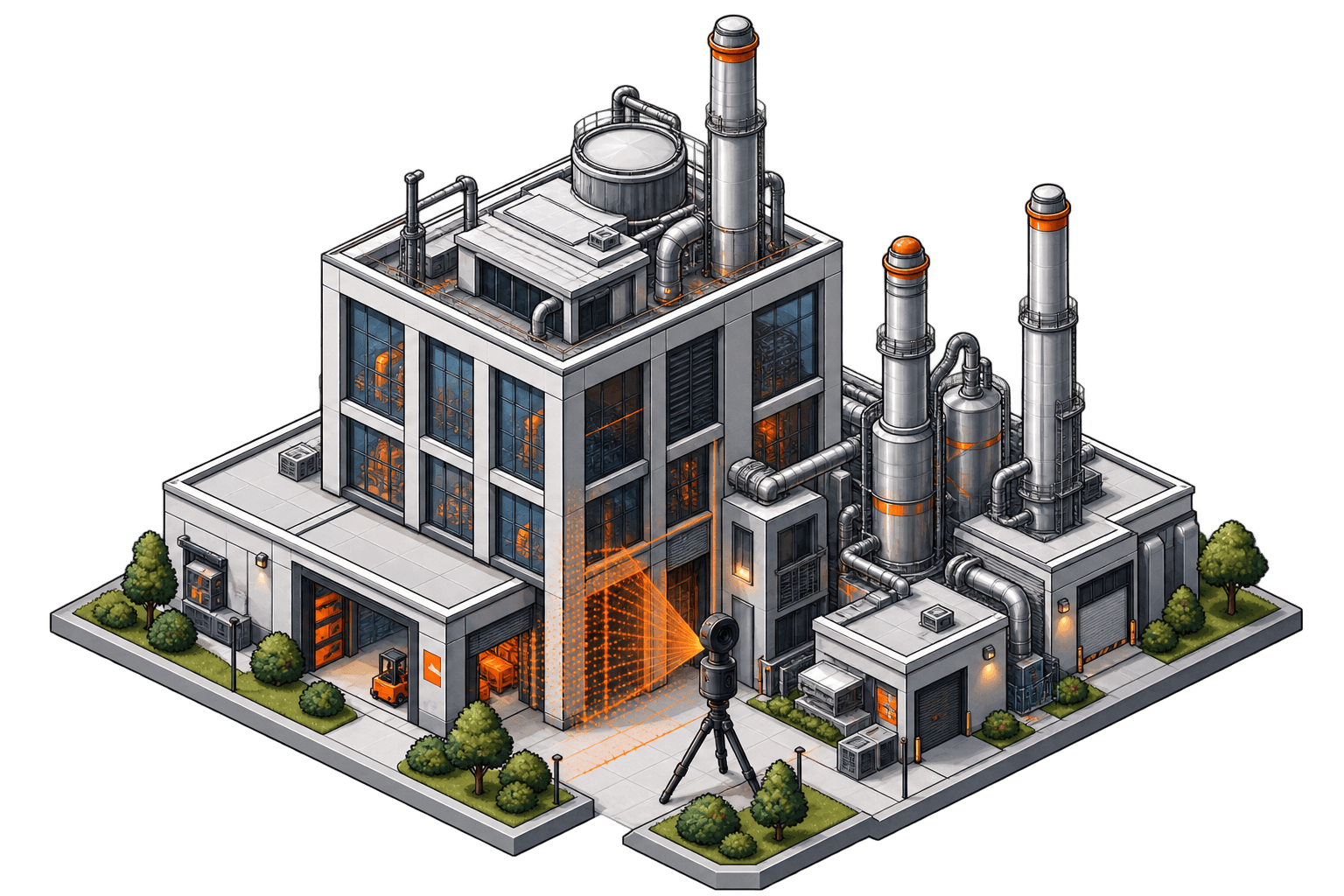 3D-Erfassung einer Industrieanlage