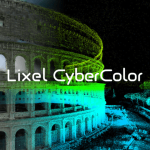Gaussian‑Splatting‑Software: farbige Punktwolke des Kolosseums – erzeugt mit Lixel CyberColor LCC